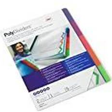 Kontorartikler GBC PolyDividers A4 210 x 297 mm Set of 5