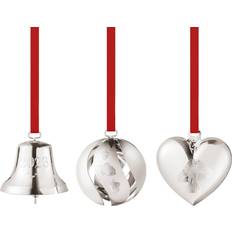 Georg Jensen Christmas 2023 Palladium Plated Décoration de Sapin de Noël 6cm 3pcs