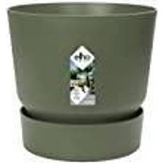 Elho Greenville Round Pot Base GREEN 20cm