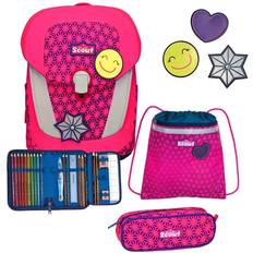 Scout Sunny II Schulranzen-Set 4tlg Pink Glow