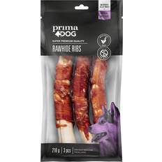 Prima Dog Treat Rawhide Ribs 210g Pcs 3