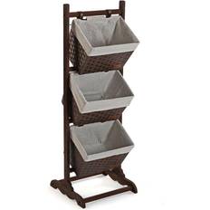 Wood Shower Caddies Versa Mueble Baño 102.0 x 35.0 x 35.0 cm