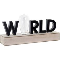 Dkd Home Decor World Sort Træ MDF Dekorationsfigur