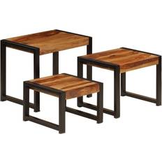 VidaXL Nesting Tables vidaXL Indskudsborde 3 stk. massivt sheeshamtræ Indskudsbord