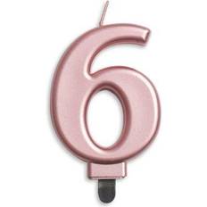 Pink Kagelys Globos Kagelys med 6 i rosegold