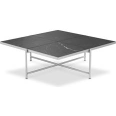Läder - Svarta Soffbord Handvärk Coffee Table 90 H32 x W96 x D96 cm Soffbord