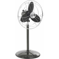 Ventilateurs Ventilateur Sur Pied Ø40 cm 40W Rétro Indus Anthracite Et Chrome