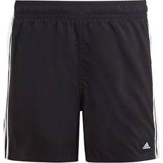 Poliestere Costumi da bagno Adidas Kid's 3-Stripes Swim Shorts - Black/White (HA9405)