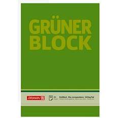 Brunnen Notizblöcke Brunnen Briefblöcke "Grüner Block" DIN A5