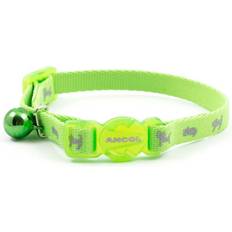 Ancol safety kitten collars adjustable reflective neon snap buckle cat collar