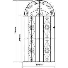 Chain-Link Fences 1067mm GAP X 1905mm High Galvanised Stirling Garden Gate