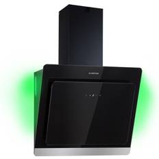 Klarstein Aurora 60 Smart Cappa 550 m3/h 60 cm CEE A++ 60cm, Nero, Trasparente
