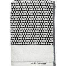 Mette Ditmer Grid Guest Towel White, Black (60x)