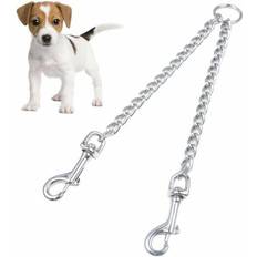 Pets Ancol dog puppy chain coupler lead extension twin walk 2 double pet leash