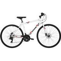 White City Bikes Barracuda Hydrus Mens 700c Hybrid Bike 19" - White/Blue