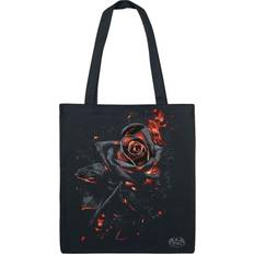 Homme - Rose Sacs de courses Spiral Sac En Tissu Gothic de Rose Brûlée pour Unisexe noir Standard