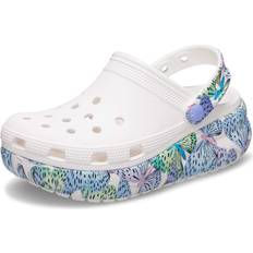 White Slippers Crocs Classic Cutie Butterfly Clog