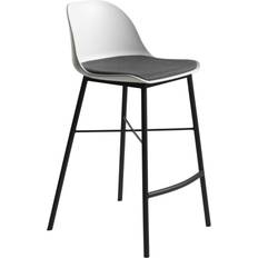 Unique Furnitures Kunststoffbarhocker Metallbeine Weiß Barhocker