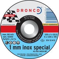 Dronco KAPSKIVA STÅL INOX 180X1,6X22,23