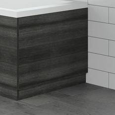 Aurora Modern Bathroom 700mm End Bath Panel 16mm MFC Charcoal Wood Plinth Easy Cut