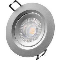 Spotlights on sale Edm Downlight Led Empotrable Redondo 5w 3200k Color Cromo ø9 cm Foco