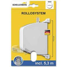 Rollotron Schellenberg Recogedor Exterior Abatible 34 x 188 x 156 mm Blanco Giratorio 180° Con 5,3 m