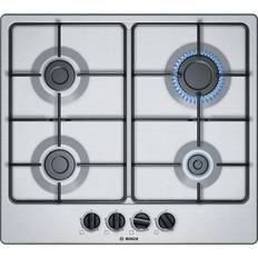 Encimeras Bosch Serie 4 Pgp6b5b85 Hobs Acero Inoxidable Integrado 58 Cm Encimera De Gas 4 Zona