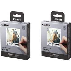 Xs20 Canon 2 Pack Selphy Color Ink/Label XS-20L Set 20 Sheets #4119C001