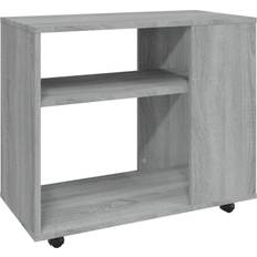 vidaXL Sidebord 70 x 35 x 55 cm Konstrueret Træ Grå Småbord