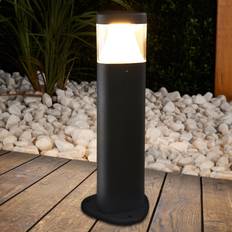 Réverbères Lucande Led Borne Eclairage Exterieur 'Milou' En Aluminium Réverbère