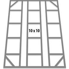 Sockel Vitavia Globel, Gartenhaus + Gartenschrank, Fundamentbodenrahmen 8x8