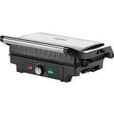 Antihaftbeschichtete Platten - Paninigrill Sandwichmaker Monzana Kontaktgrill Silber 1600W