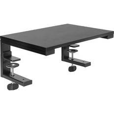 Monitor shelf for desk Vivo black 15" clamp-on desk extension shelf for monitor, laptop, printer