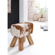Wohnling Designer Skammel I Gedeskind 40 x 30 x 47 cm Fodskammel