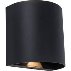 Led h11 Lutec Gemini Beams Rund Udendørs LED Væglampe H11 cm Mat Sort Vægplafond