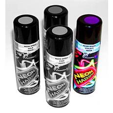 Horror-Shop NEON Haarspray Violett Hairstyling violett farbiges Haarspray