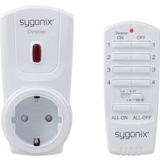 Sygonix RSL Set med dimmer Mellanplugg Bryteffekt max. 300 W Trådlös Sändare räckvidd max. 70 m