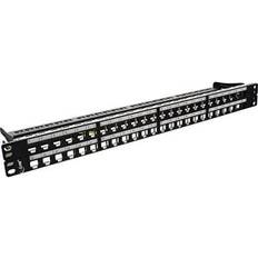 Elektroartikel InLine Patchfeld Leerblech 48-fach Patch Panel Netzwerk Zubehör