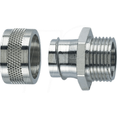 Silver Electrical Cables Lappkabel 55502001 SILVYN LGF-2-M 16X1.5/1 SILVYN Metal Cable Gland Nickel-plated brass Silver