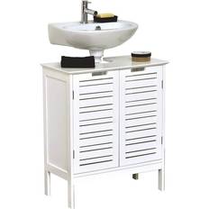 Mobiliers de Salle de Bain Evideco Meuble Sous Lavabo Blanc Miami 60 x 30 x 60 cm