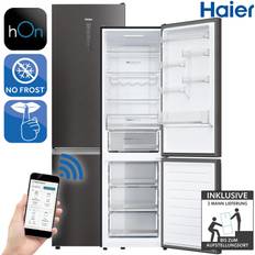 Haier Fristående kylfrysar Haier Kühl-/gefrierkombination hon app totalnofrost Silber