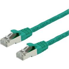 Value 21.99.1233 RJ45 Nätverk Anslutningskabel CAT 6 dubbelt skärmad, Halogenfri, Flamskyddsmedel