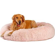 Calming donut bed Best Friends by Sheri The Original Calming Donut Cat Dog Shag Fur Cotton Candy