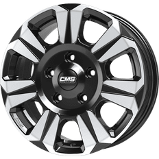 16" - 5/120 Autofelgen CMS C31 Diamant schwarz glanz 6.5x16 5x120 ET60