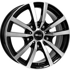 16" - 5/120 Autofelgen RC Design 25t Schwarz glanz voll poliert sgvp 6.5x16