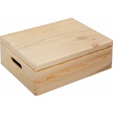 Kesper Trækasse med Håndtag og Låg 40 x 30 cm Opbevaringsboks