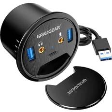 Hub USB Graugear G-THUB-AU-60 2 Porte Hub USB 3.0 Nero
