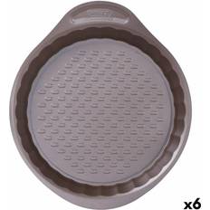 Pyrex Moldes para Pasteles Pyrex Horno Asimetria Redondo Negro 25 cm (6 Unidades) Molde para Pastel