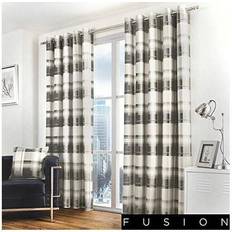 Fusion Balmoral Check Öljettgardiner 168 cm Bredd x 183 cm Fall