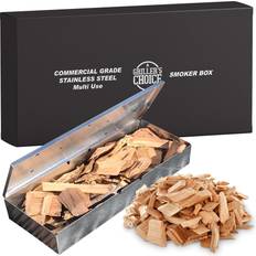 BBQ Smoking s Choice Smoker Wood Chip Box for BBQ Grill. Chips the Best Tasting